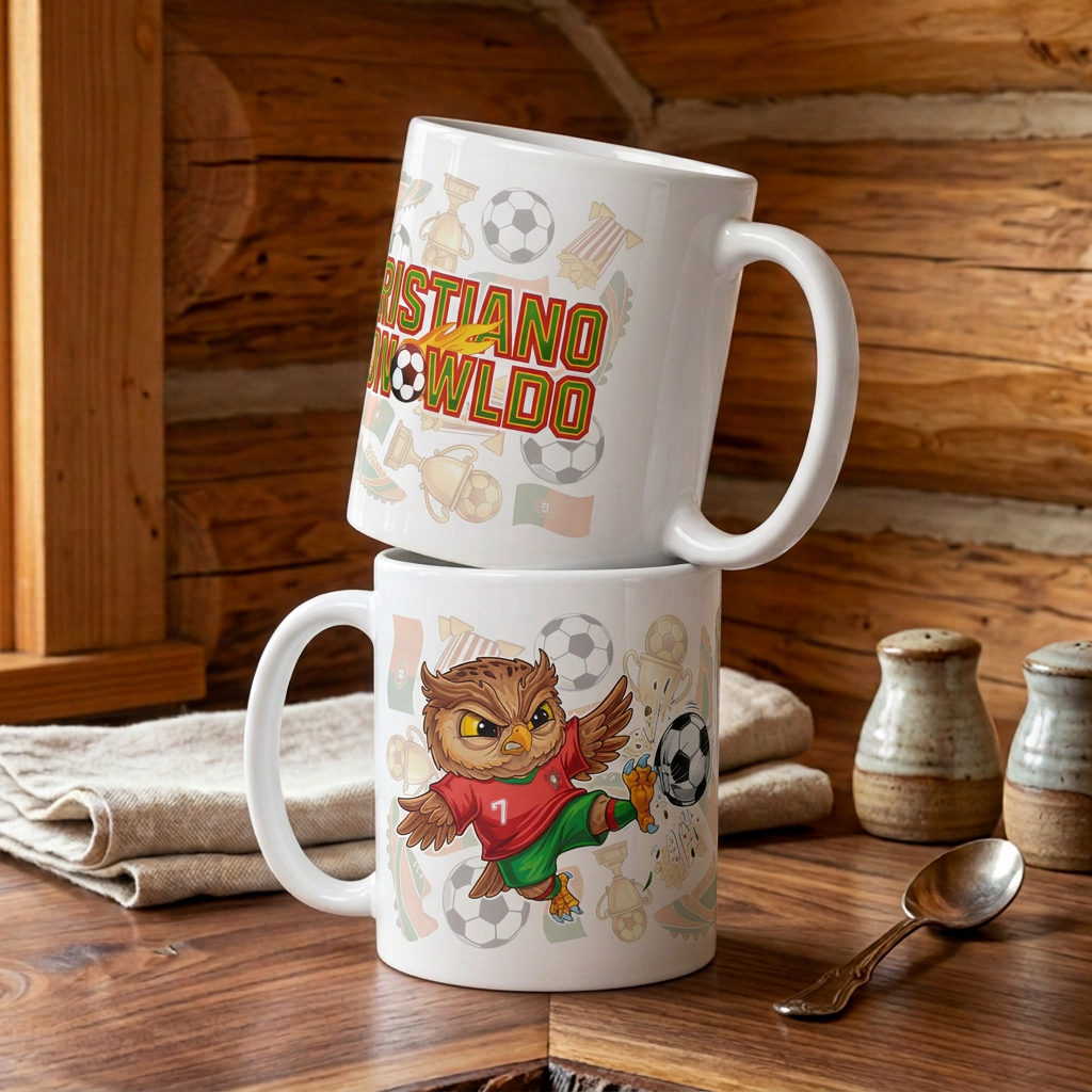 Cristiano Ronowldo ceramic mug