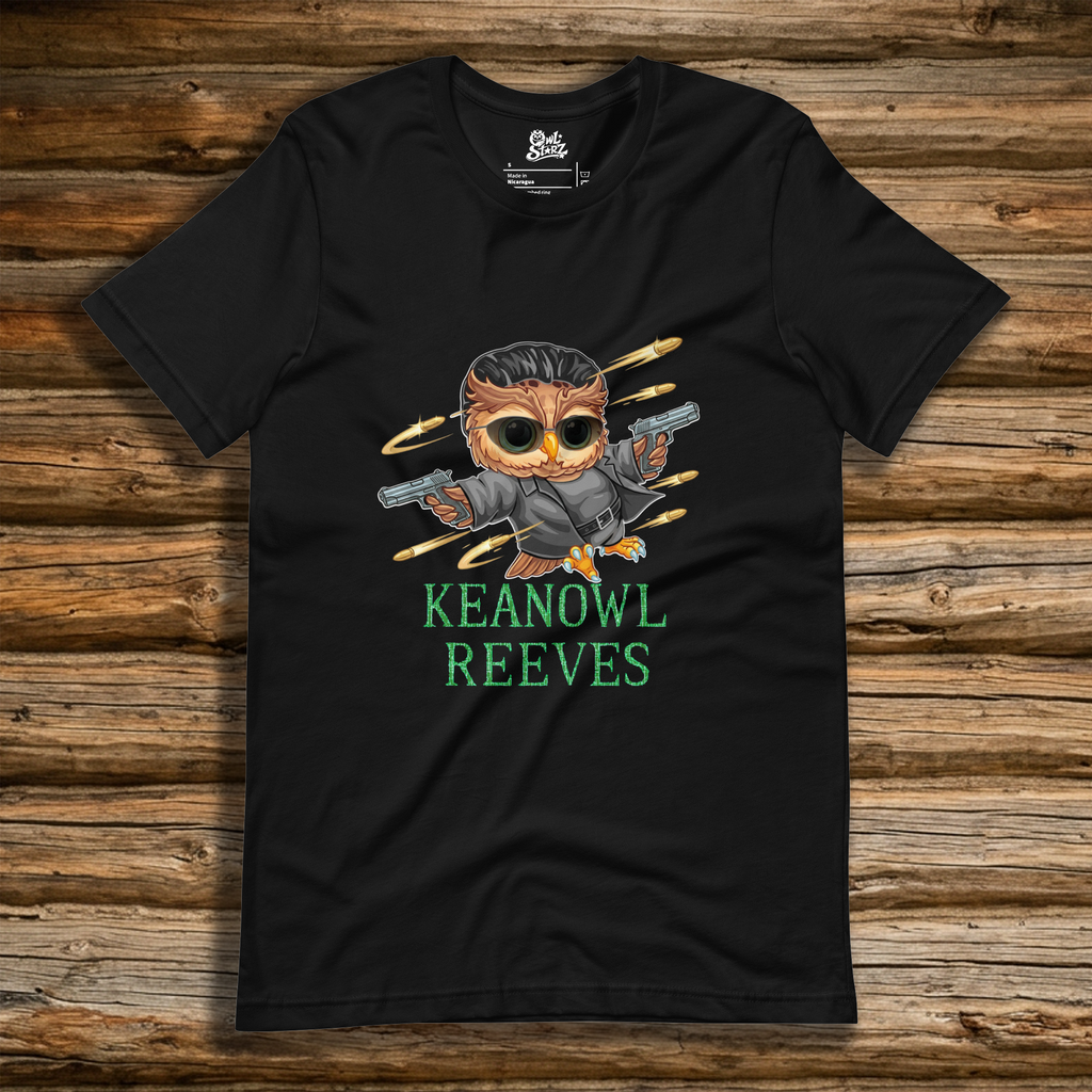 Keanowl Reeves t-shirt