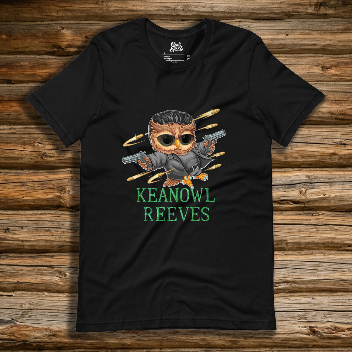 Keanowl Reeves t-shirt