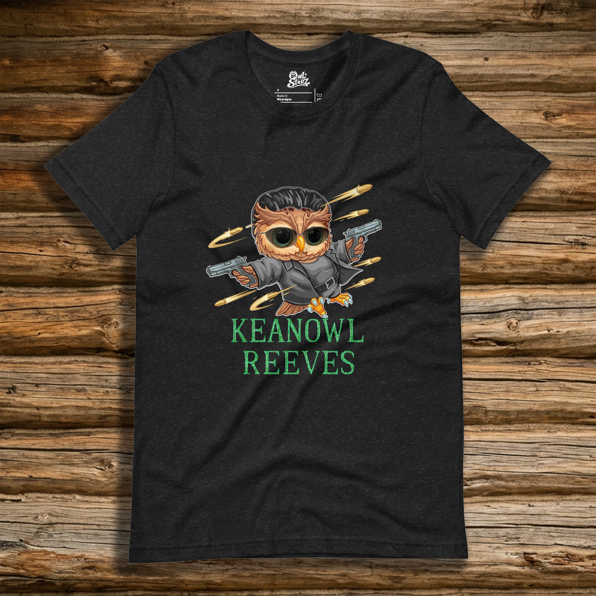 Keanowl Reeves t-shirt