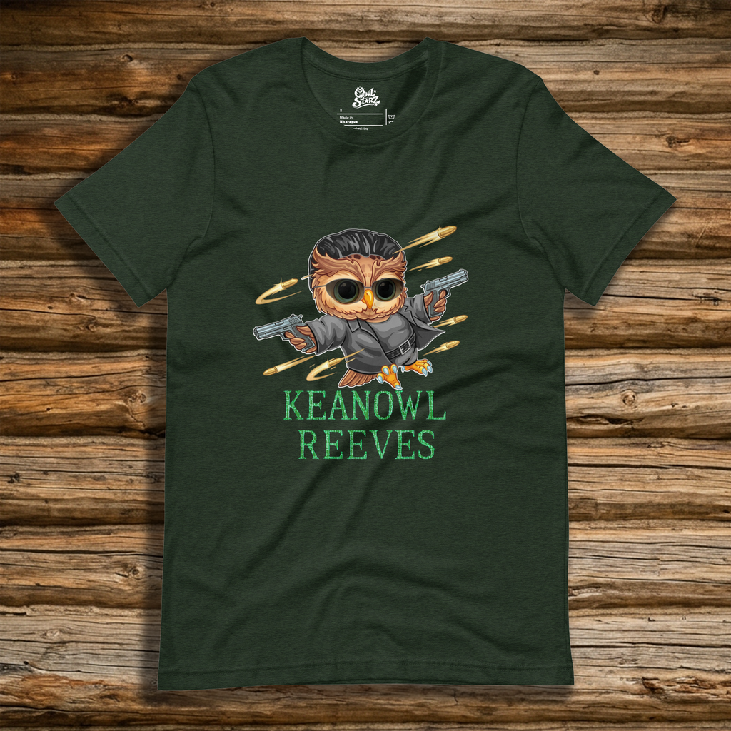 Keanowl Reeves t-shirt