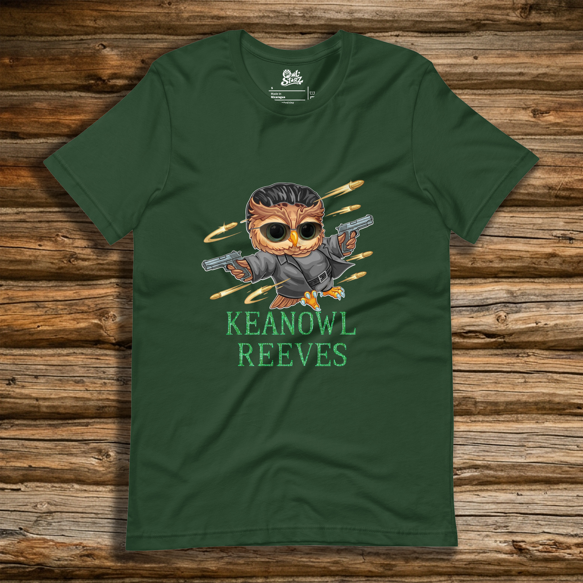 Keanowl Reeves t-shirt
