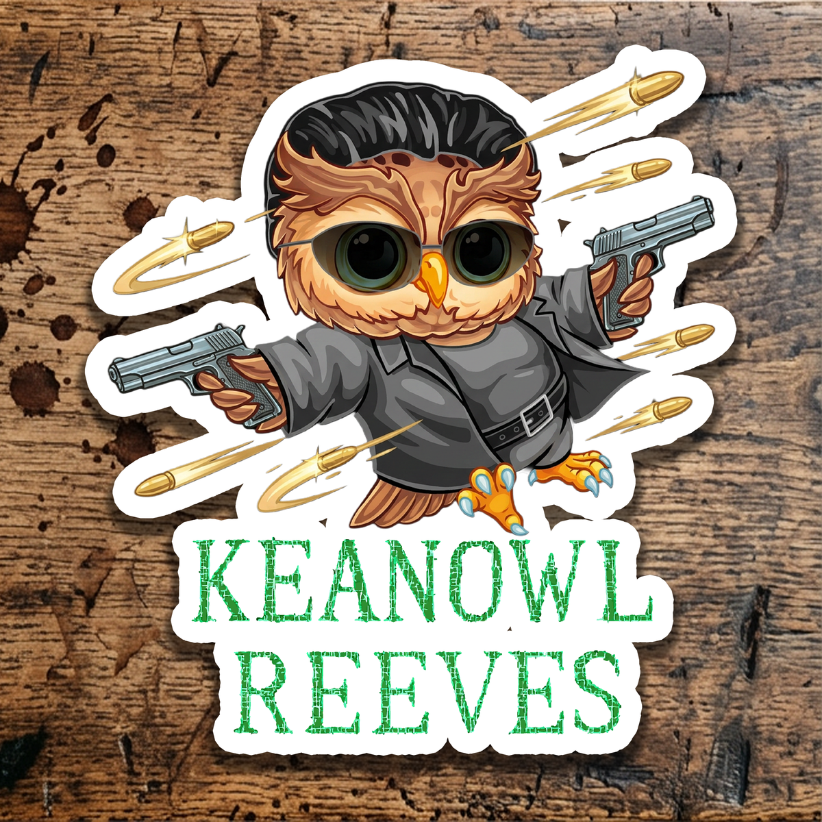 Keanowl Reeves sticker