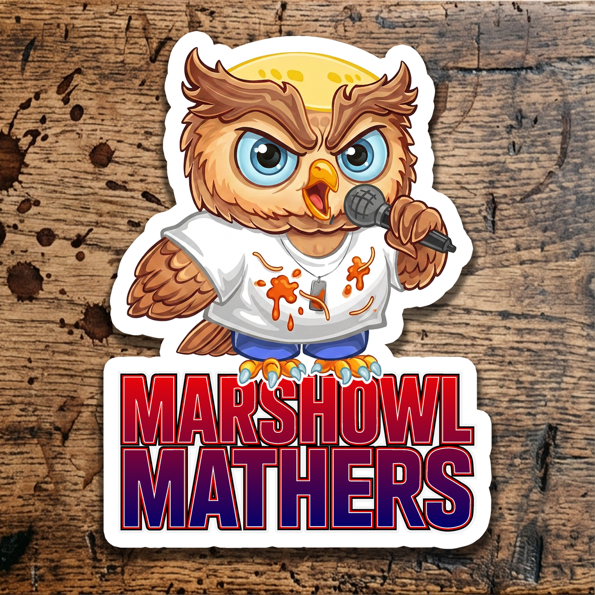 Marshowl Mathers sticker