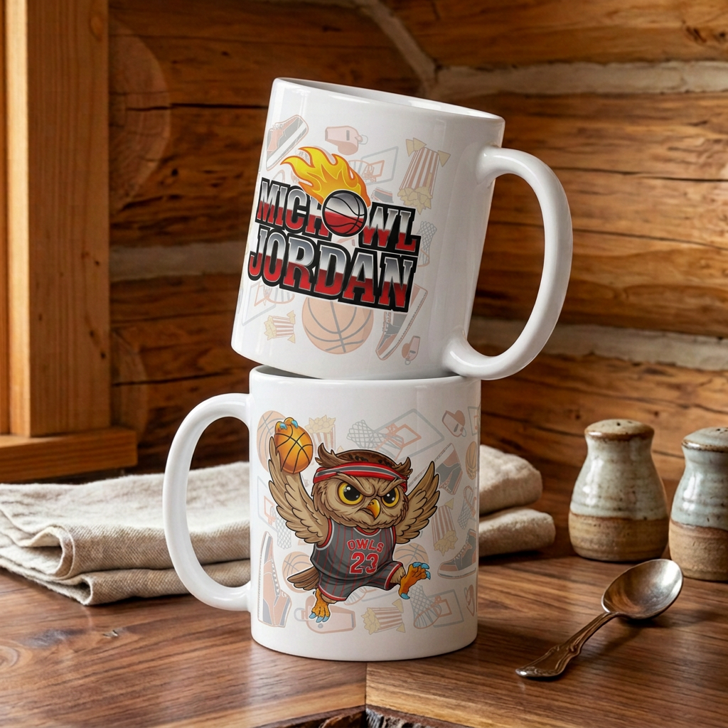 Michowl Jordan ceramic mug