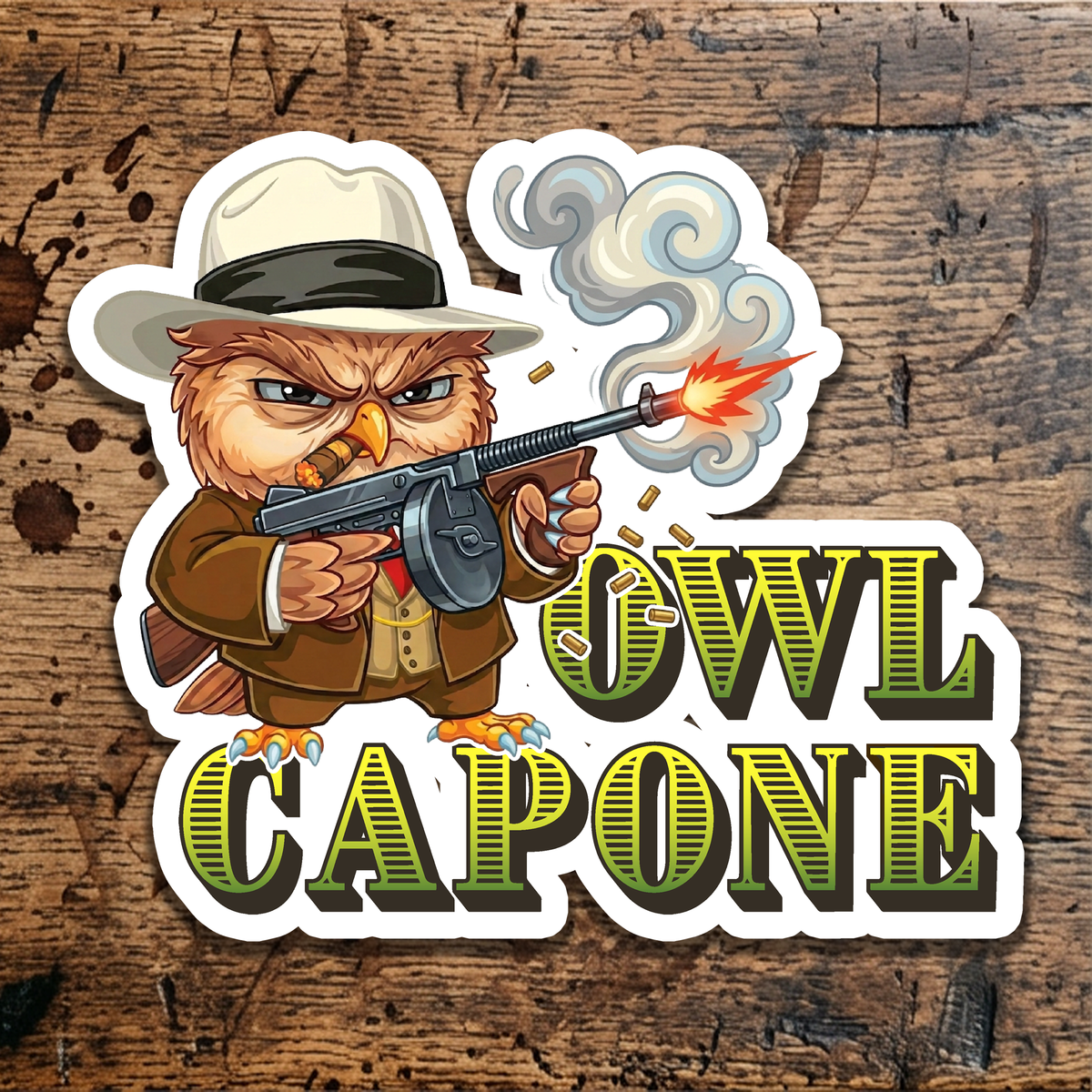 Owl Capone sticker