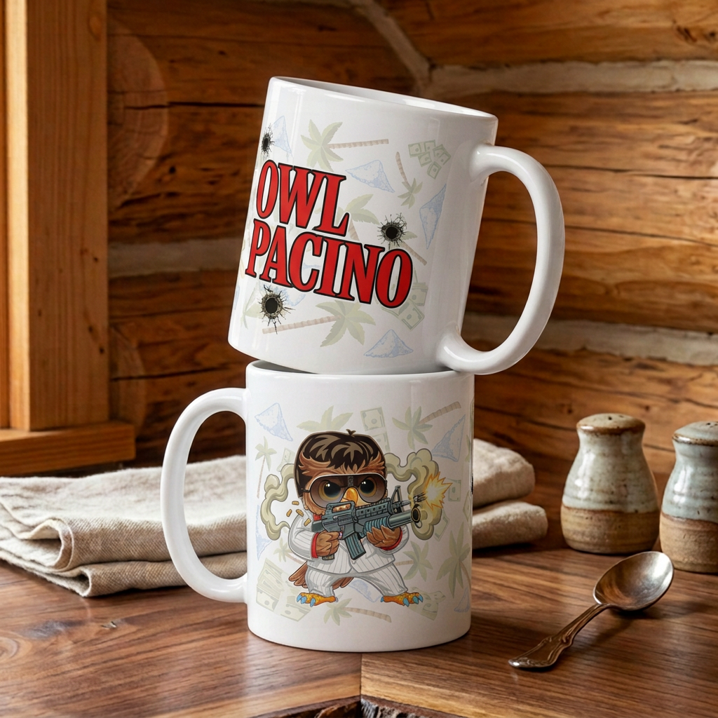 Owl Pacino ceramic mug
