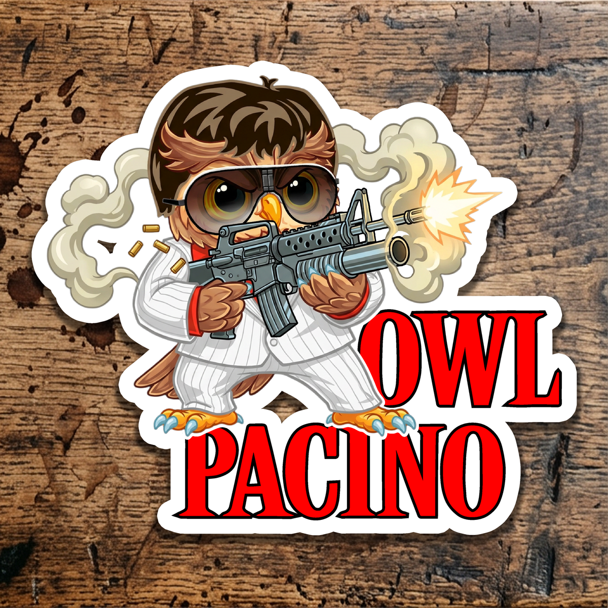 Owl Pacino sticker