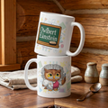 Owlbert Einstein ceramic mug