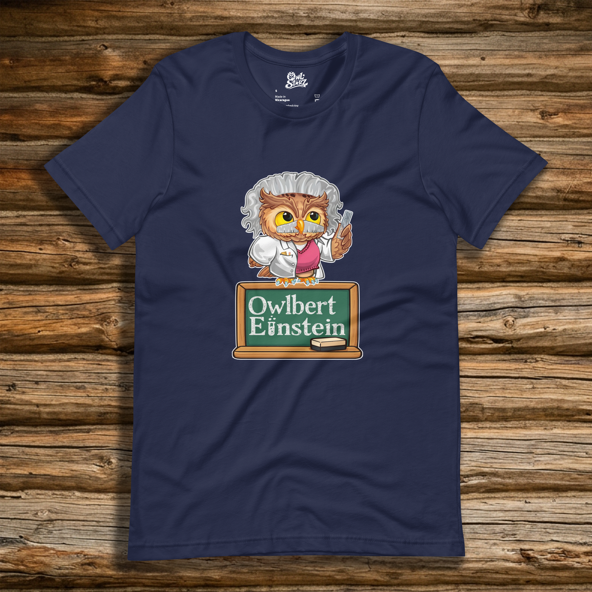Owlbert Einstein t-shirt