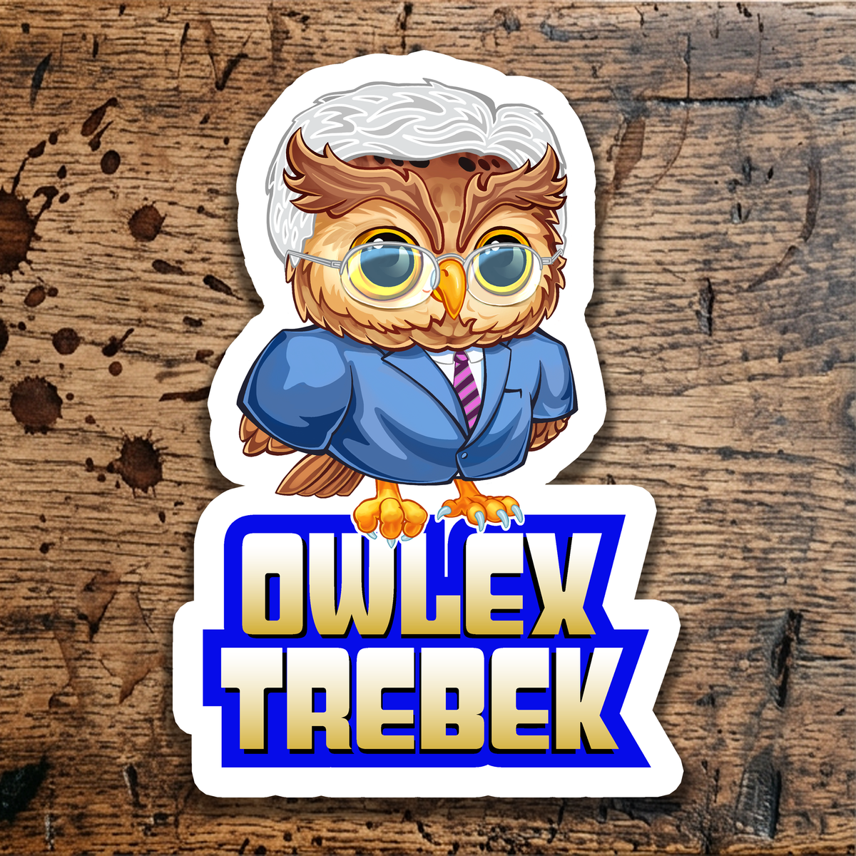 Owlex Trebek sticker
