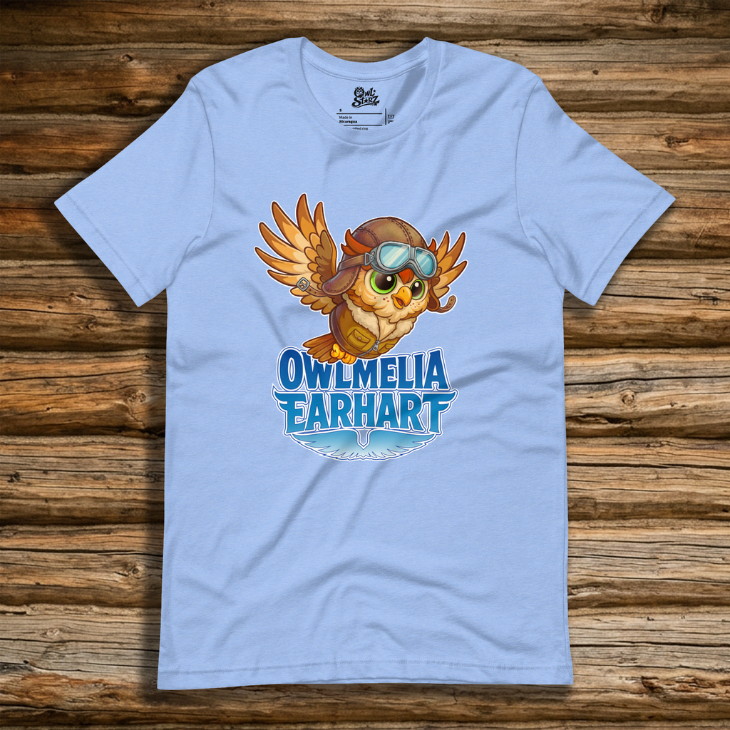 Owlmelia Earhart t-shirt