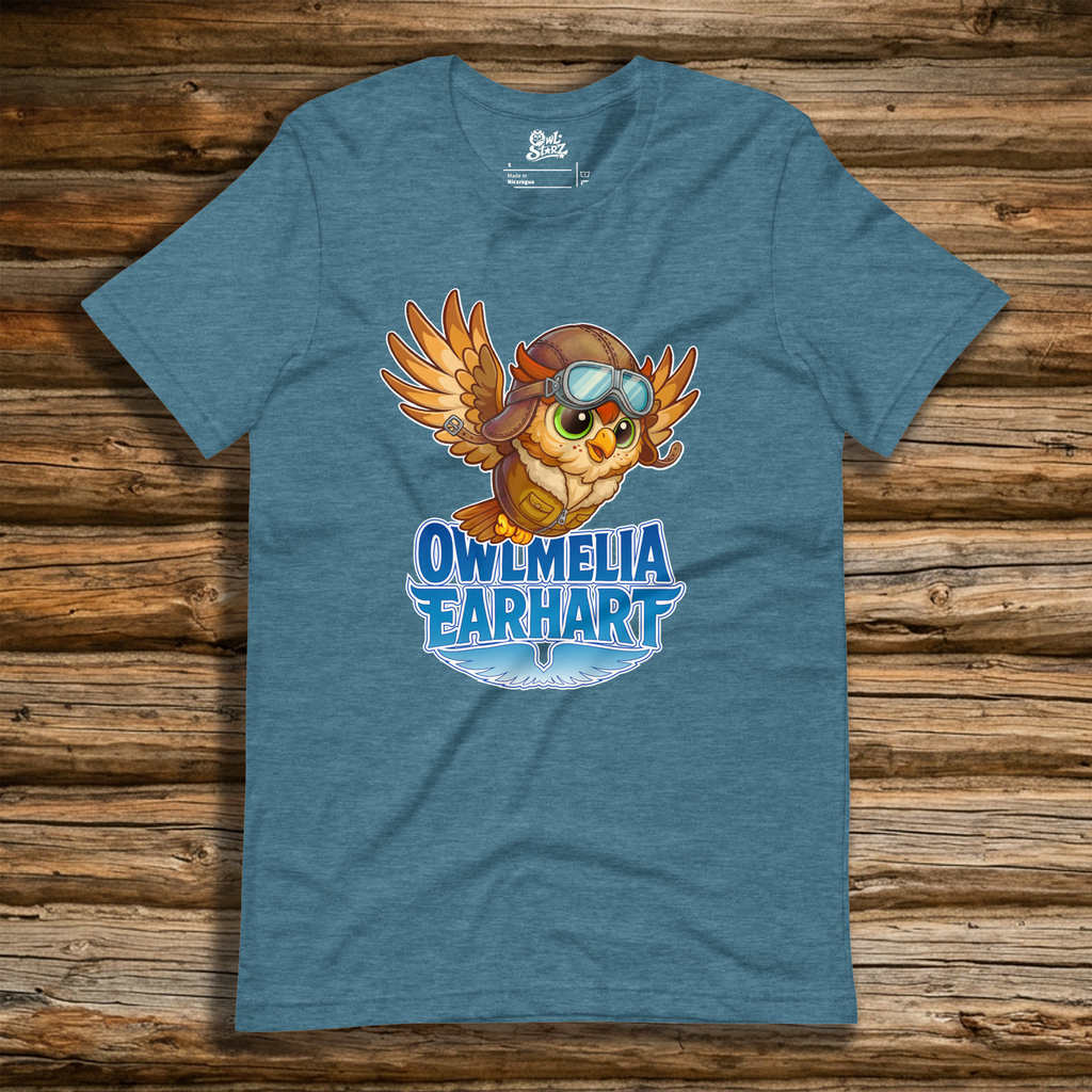 Owlmelia Earhart t-shirt