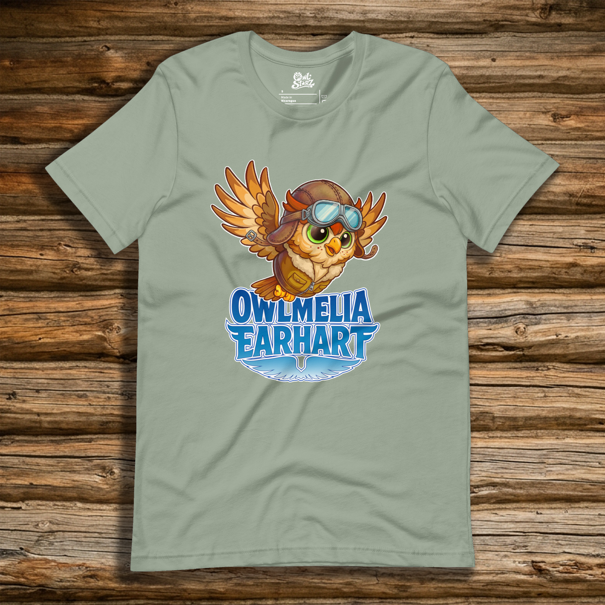 Owlmelia Earhart t-shirt