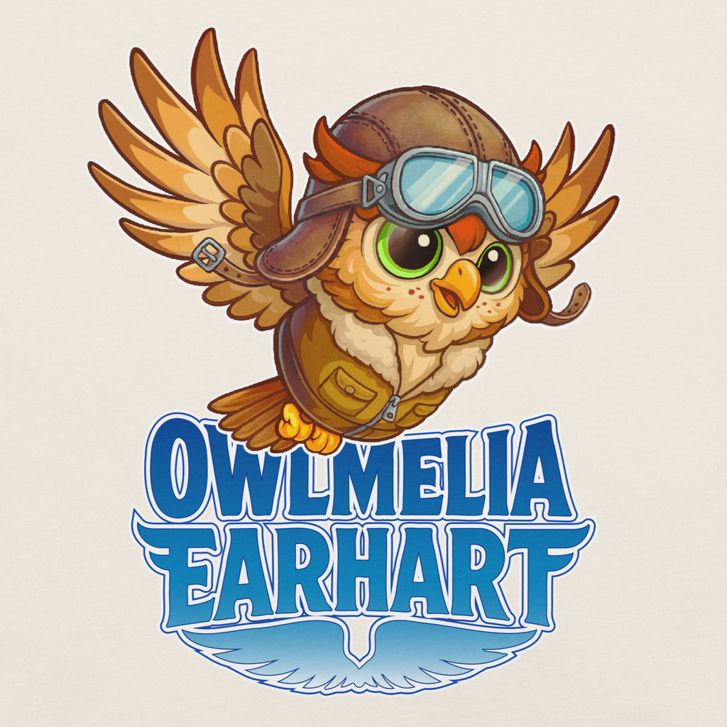Owlmelia Earhart t-shirt