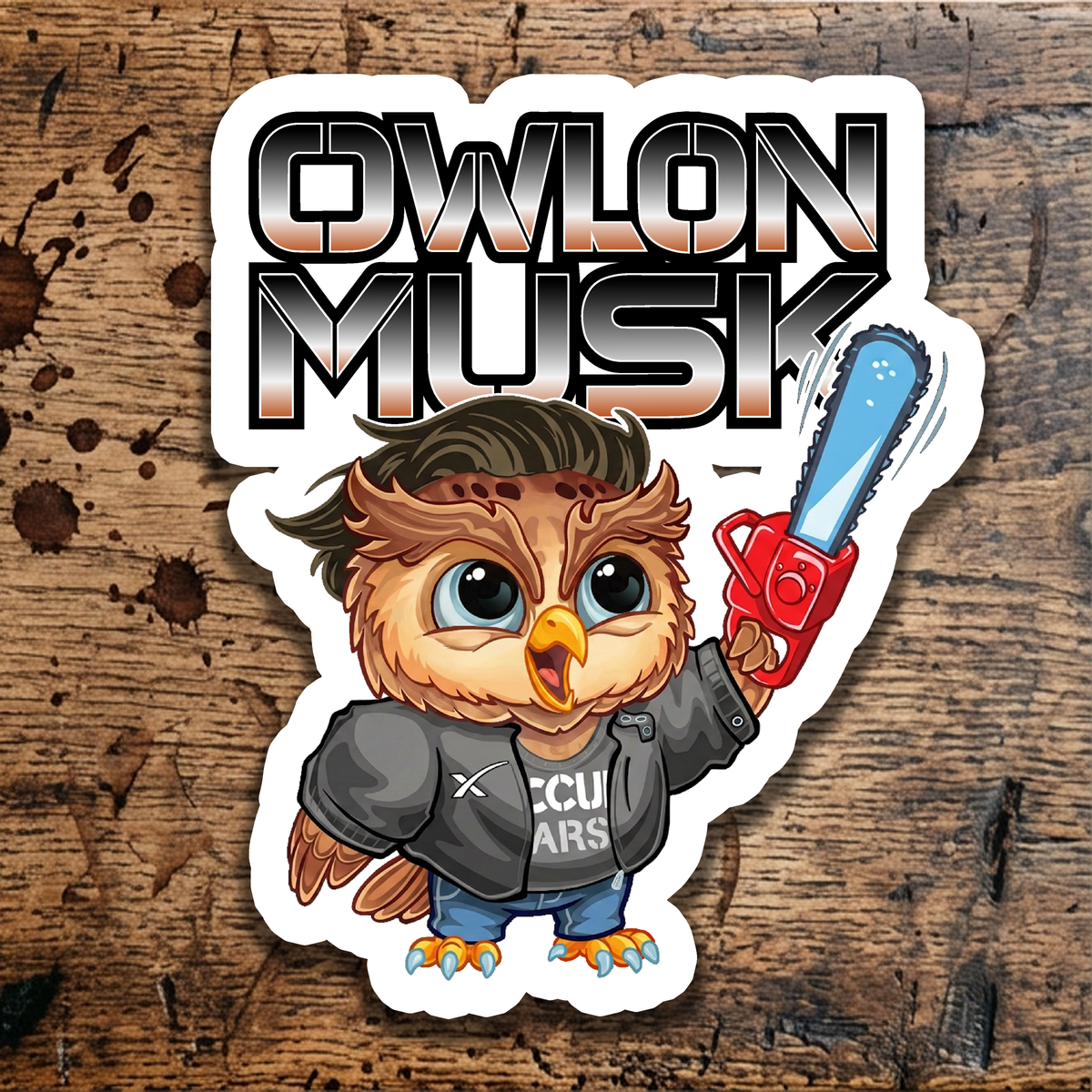 Owlon Musk sticker