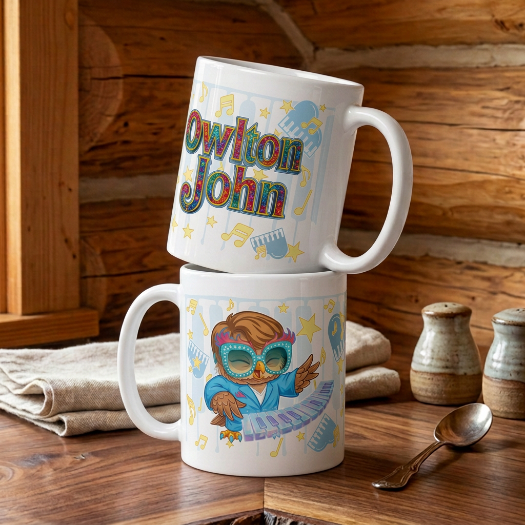 Owlton John ceramic mug