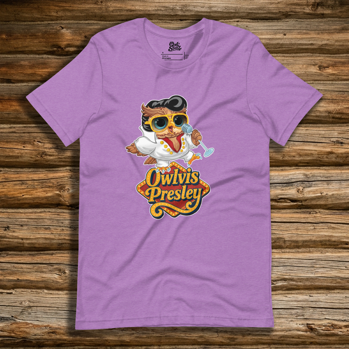 Owlvis Presley t-shirt