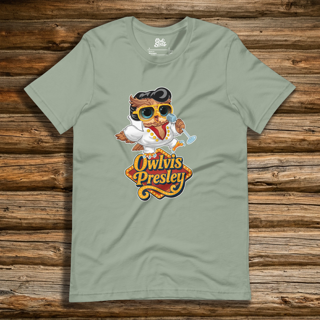 Owlvis Presley t-shirt