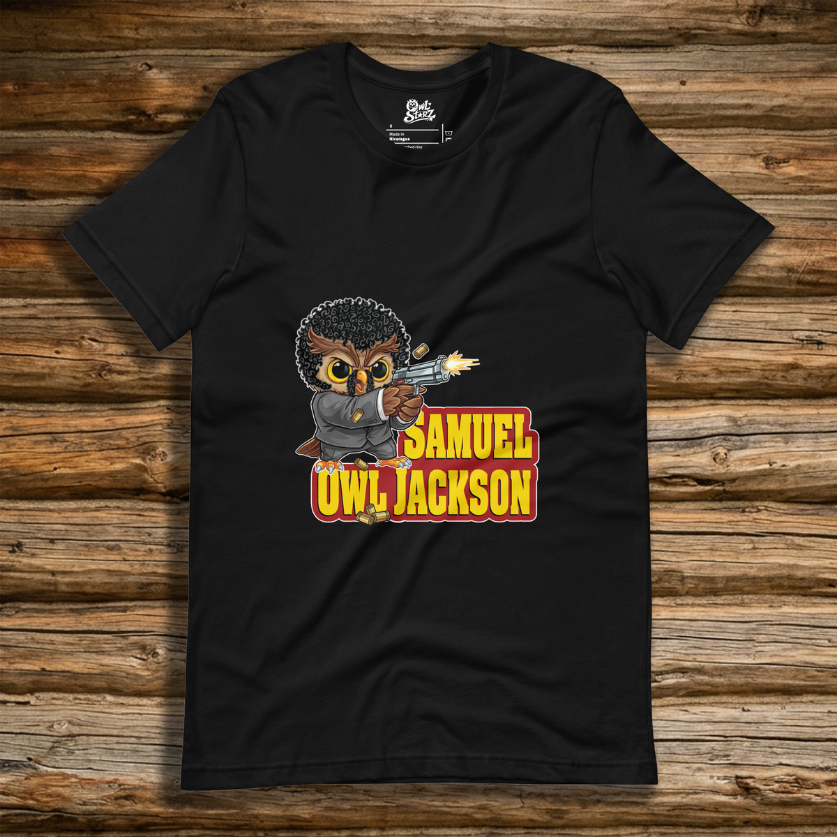 Samuel Owl Jackson t-shirt