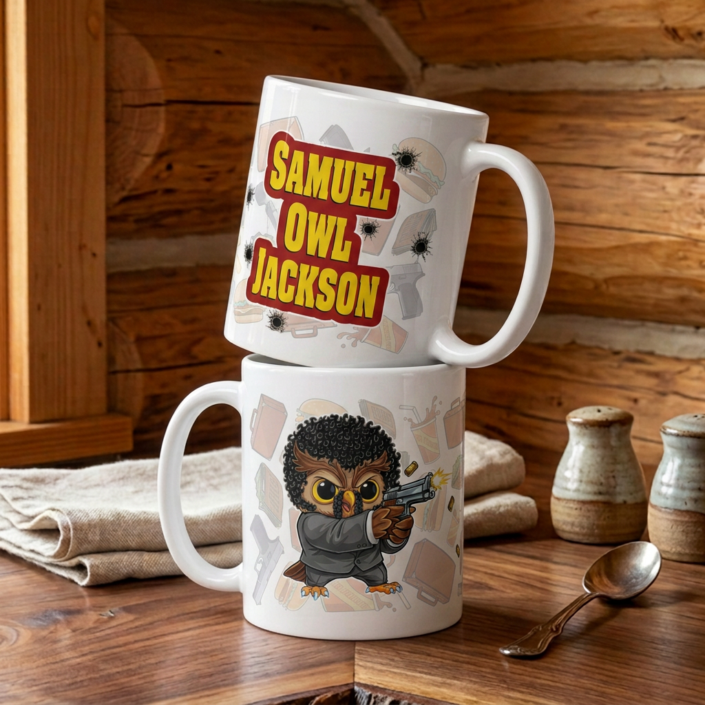 Samuel Owl Jackson ceramic mug