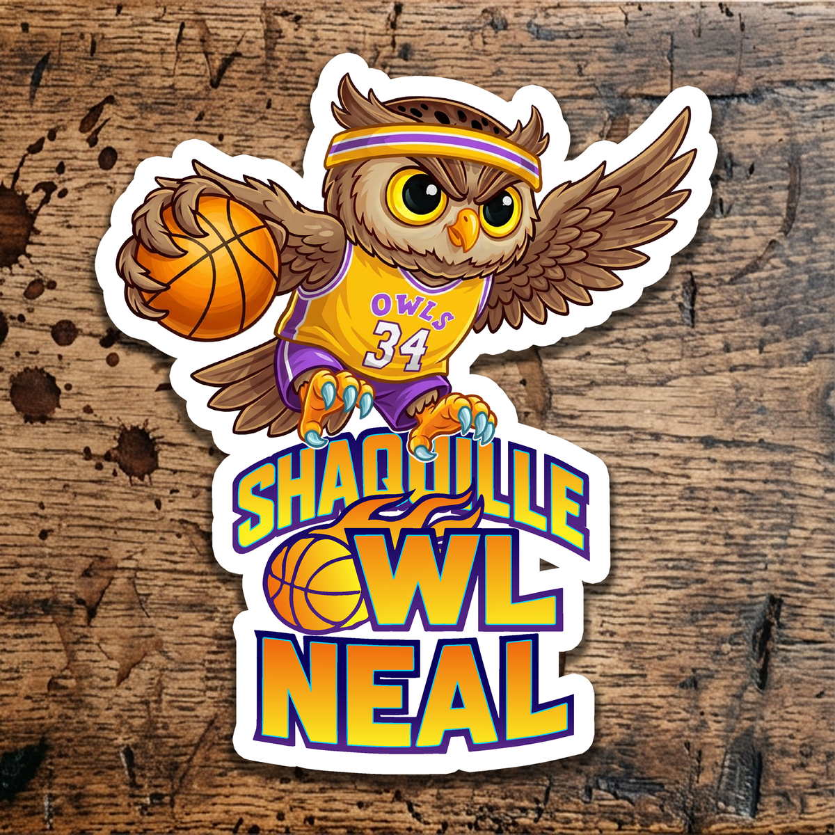 Shaquille Owl'Neal sticker